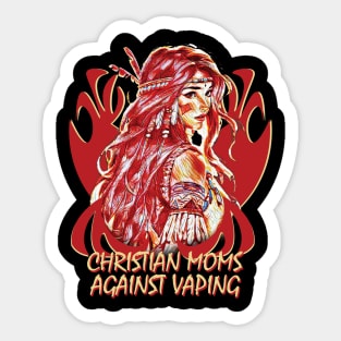 Christian Moms Against Vaping Sticker